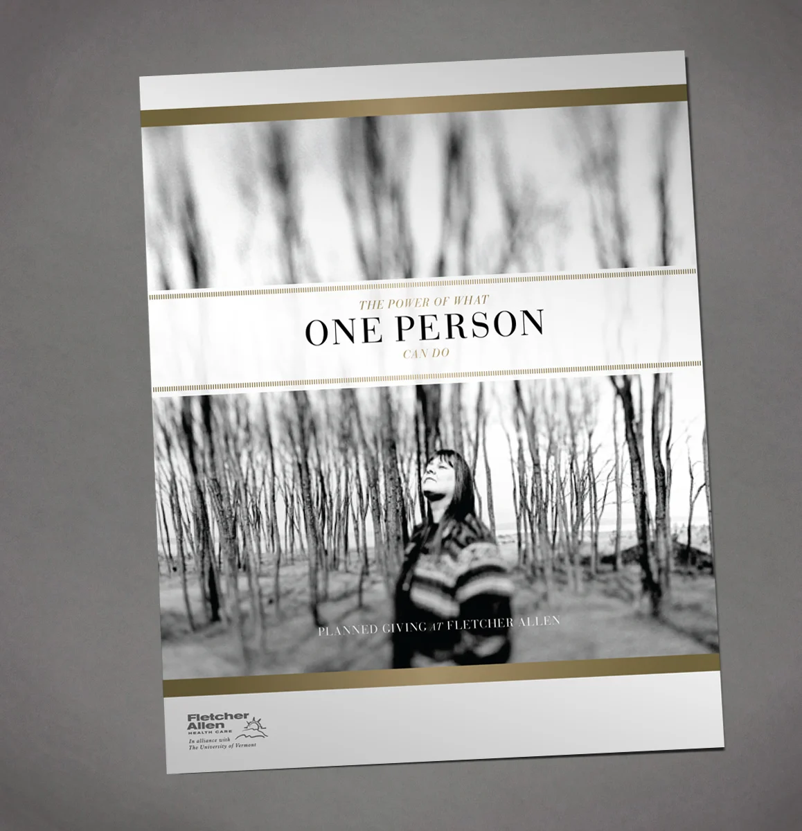 University of Vermont / Fletcher Allen Health Care art direction and design by Lonnie Weis.