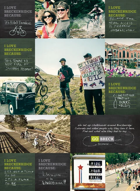 Breckenridge Tourism concept and art direction by Lonnie Weis.