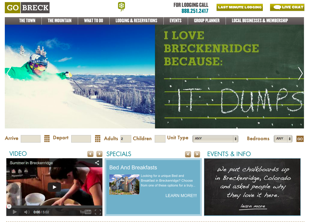Breckenridge Tourism concept and art direction by Lonnie Weis.