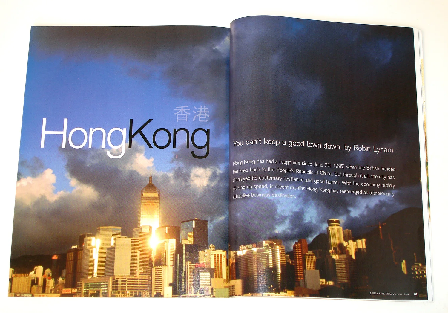 American Express Executive Travel Magazine art direction by Lonnie Weis.