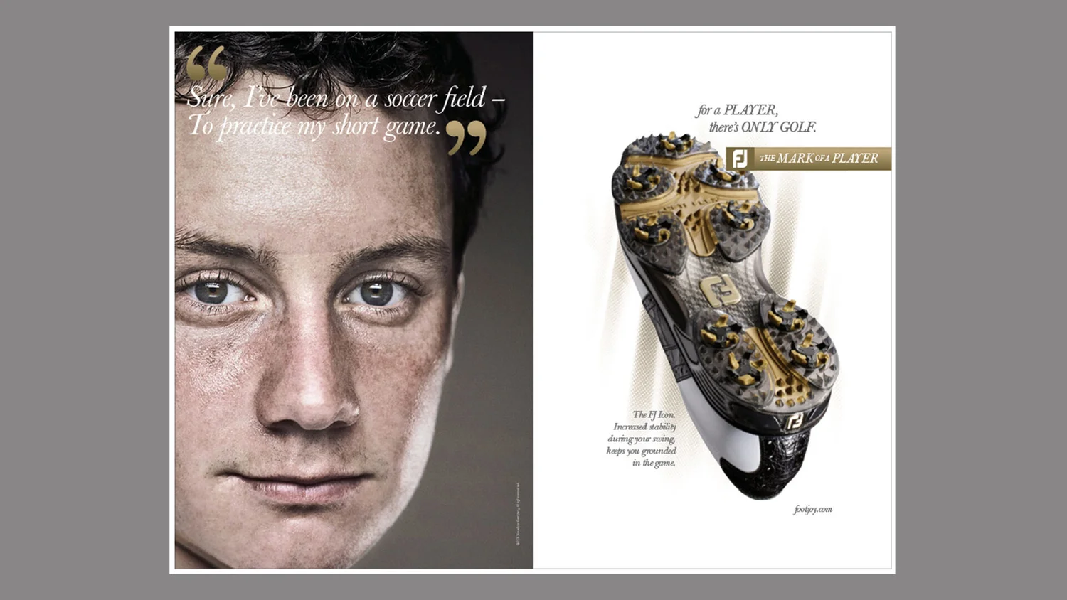 Concept development and art direction for FootJoy Golf. Lonnie Weis and Holly Kurtz for InnOcean Huntington Beach CA.