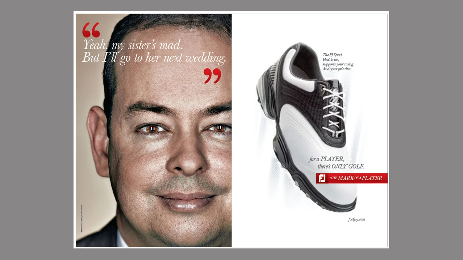 Concept development and art direction for FootJoy Golf. Lonnie Weis and Holly Kurtz for InnOcean Huntington Beach CA.